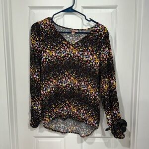 NWT Willow + Root top from The Buckle. Long bubble sleeves. Multicolored size XS
